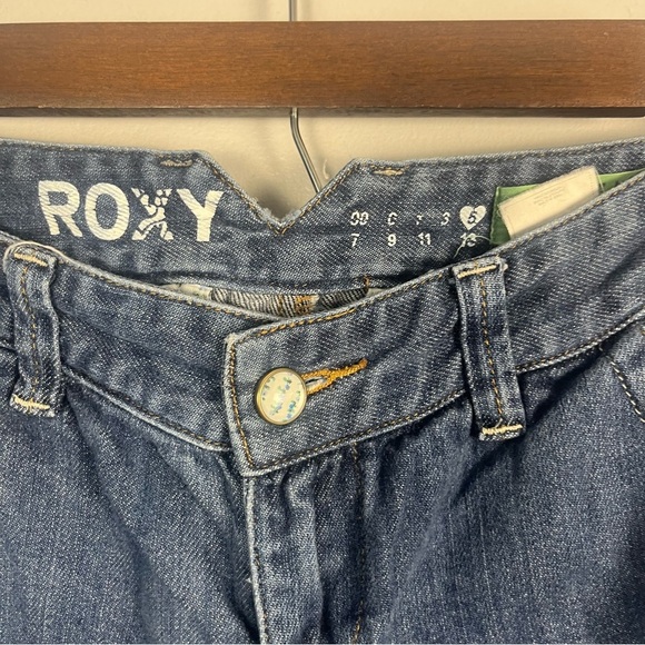 Y2k 08 Roxy San-o wide leg fit denim jeans size 5 - Picture 3 of 8